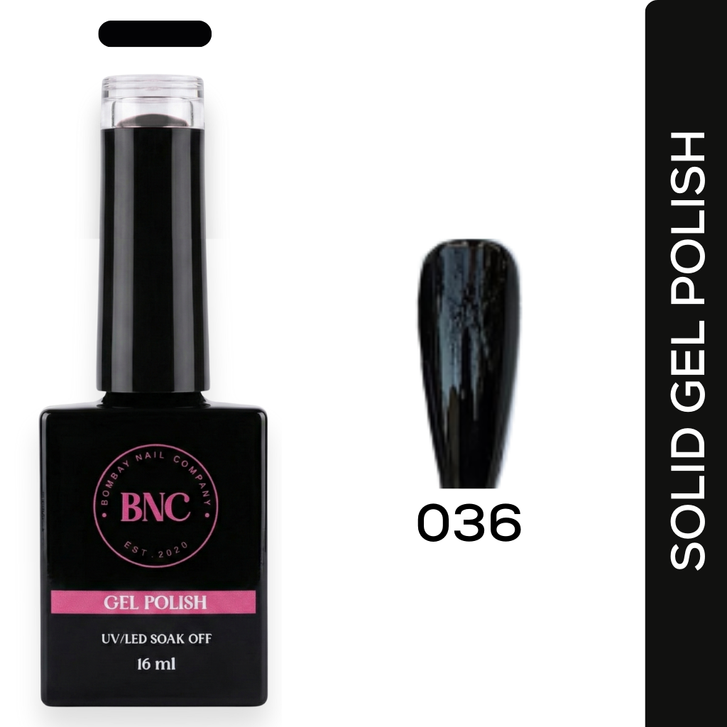 Black Solid Gel Polish