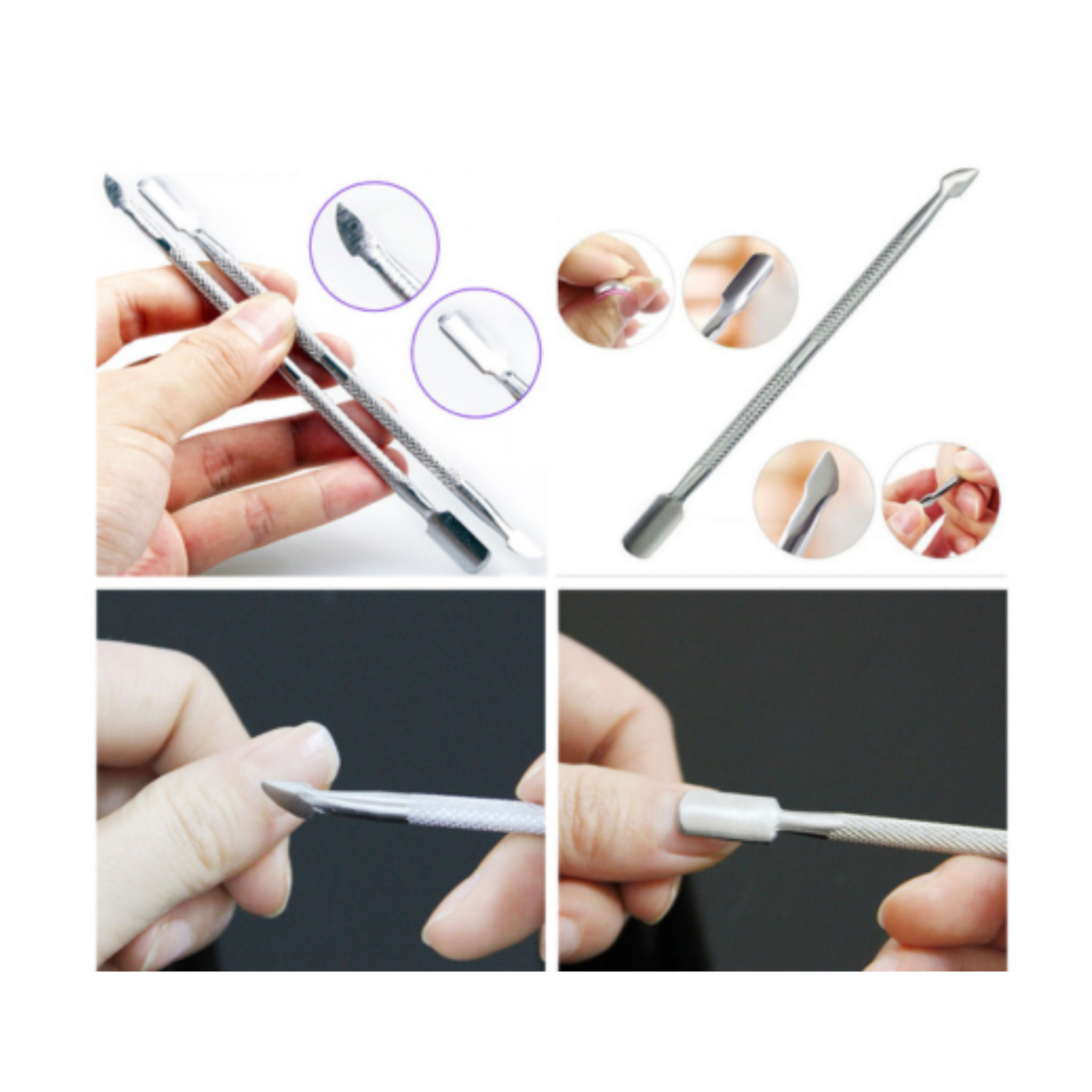 Stainless Steel Nail Pusher (Silver)