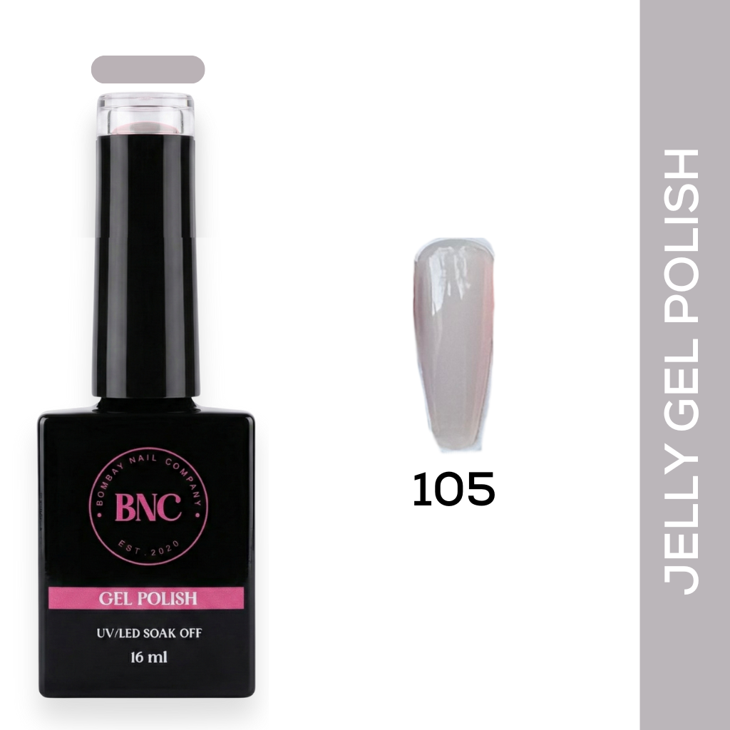 Grey Jelly Gel Polish