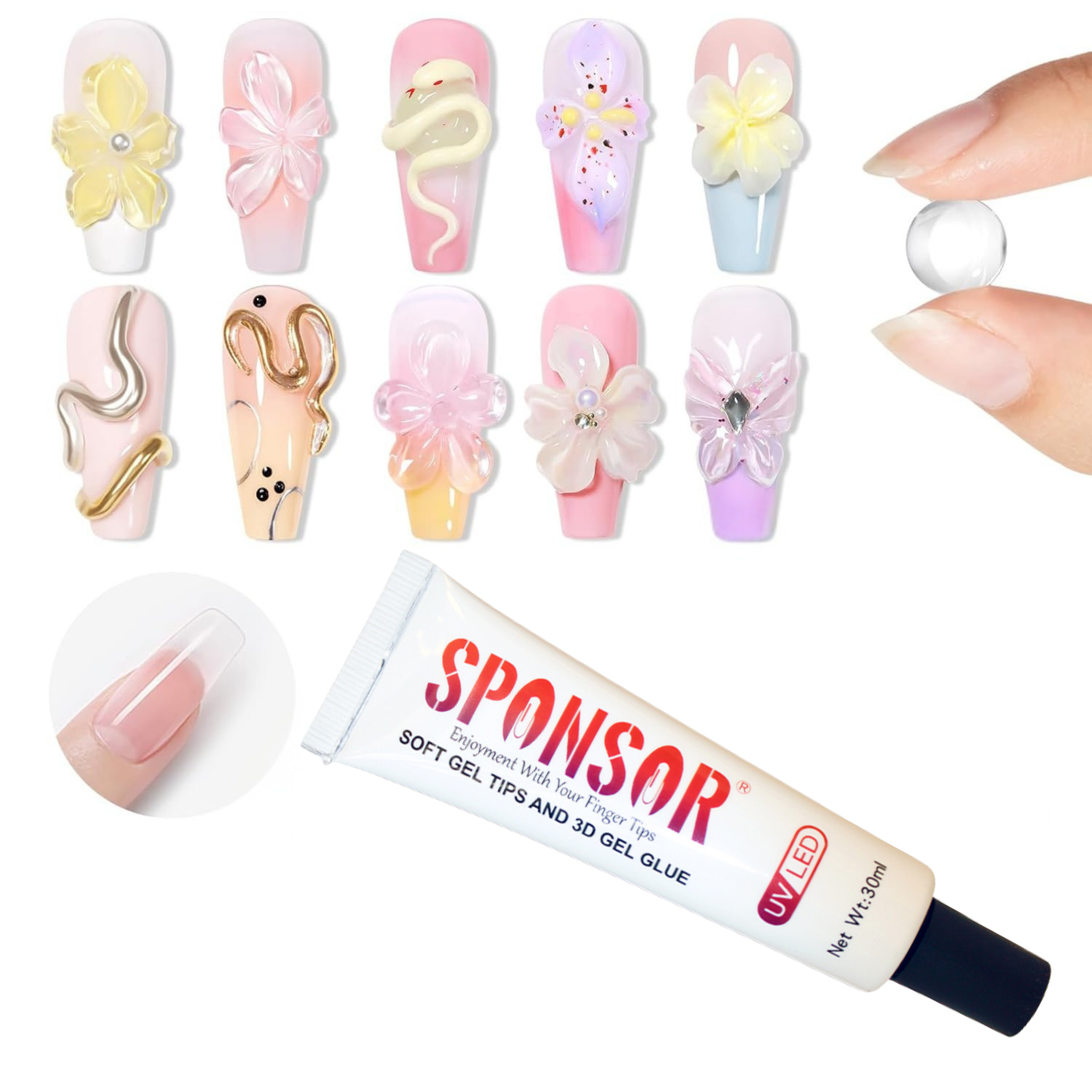 3D Carving Gel for Nail Art