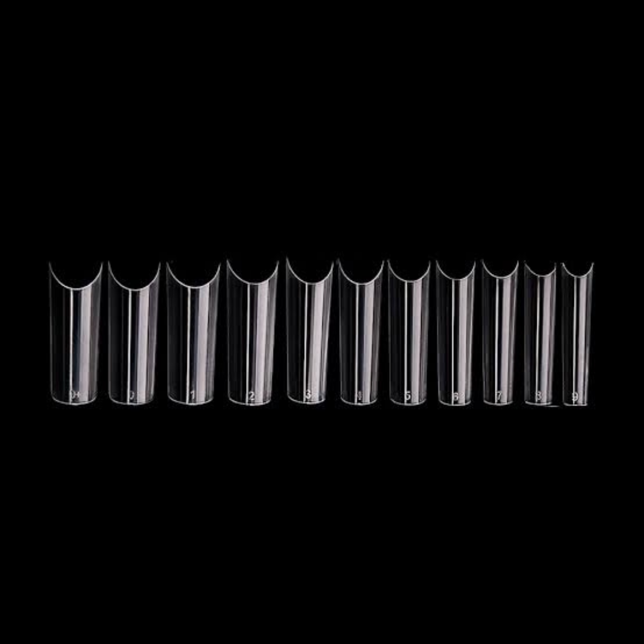 500pcs French Nail Tips Transparent/ C Curve Tip Transparent