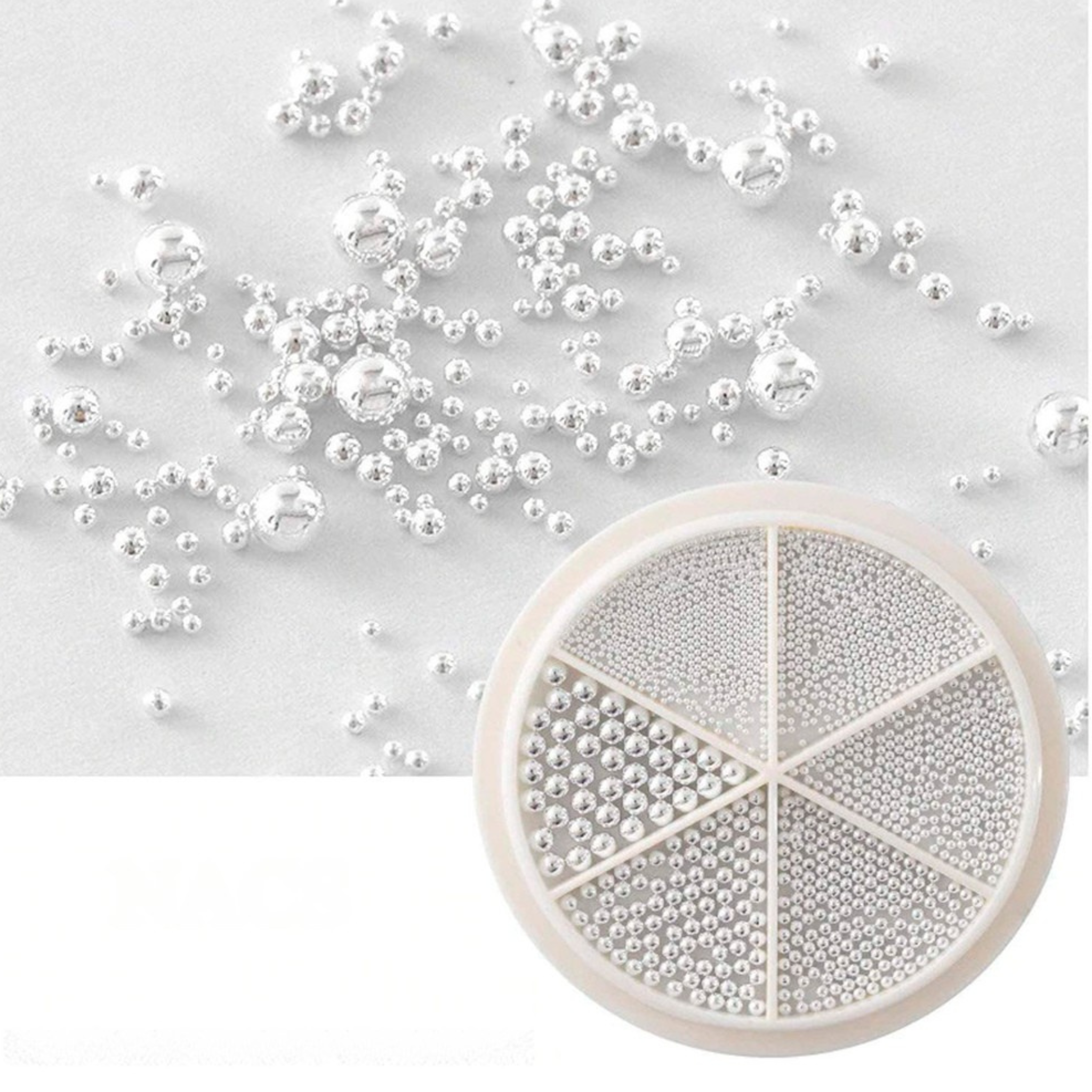 Nail Art Caviar Beads (Golden)