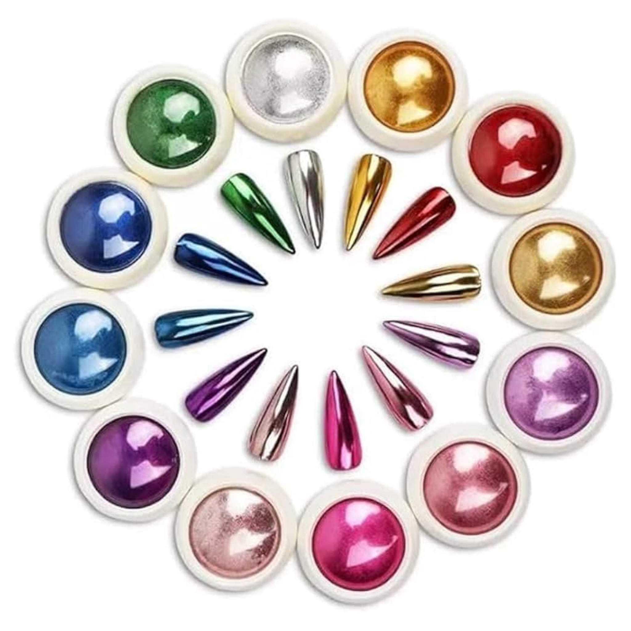 Chrome Nail Powder for Mirror Effect