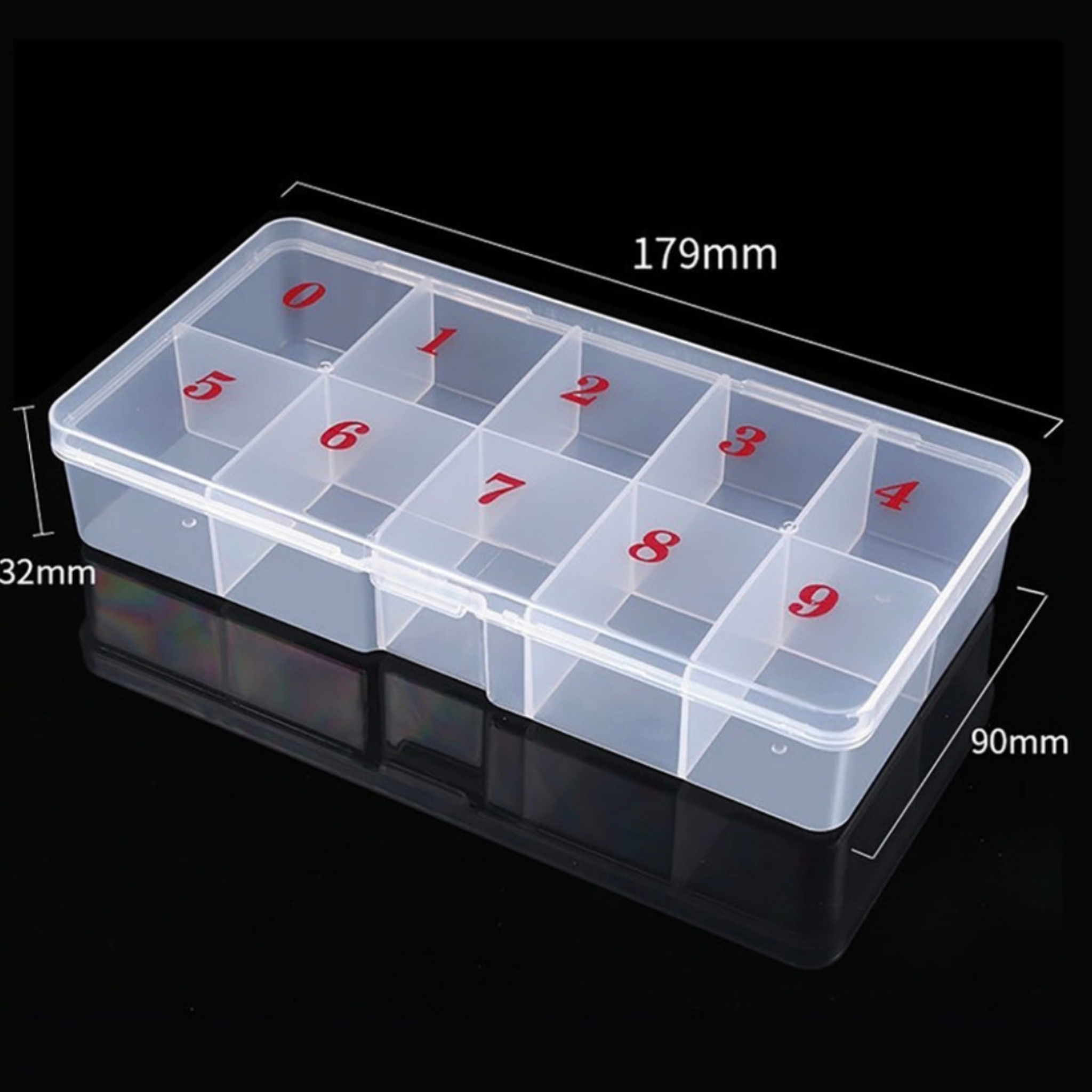 Empty Nail Tip Storage Box