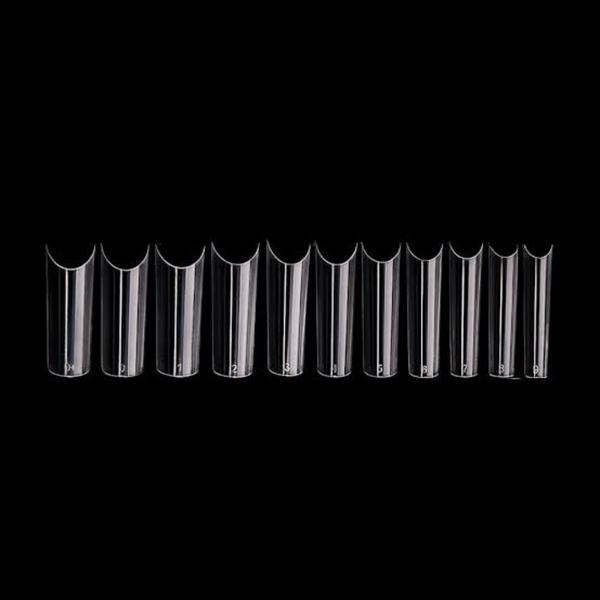 500pcs French Nail Tips Clear/ C Curve Tips Clear